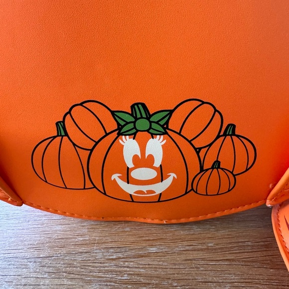 Disney Loungefly Pumpkin Minnie Mouse Bag and Headband Set - Picture 7 of 16